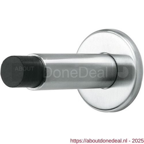 Intersteel Essentials 4421 deurstop diameter 22x89 mm op rozet diameter 53 mm wandmontage RVS 0035.442160 - Afbeelding . 1